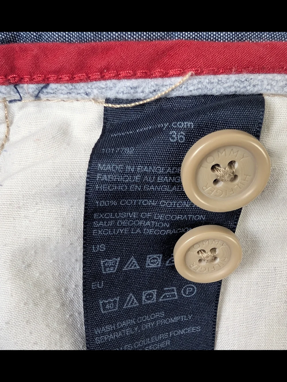 Tommy Hilfiger Beige Flat Front Casual Shorts